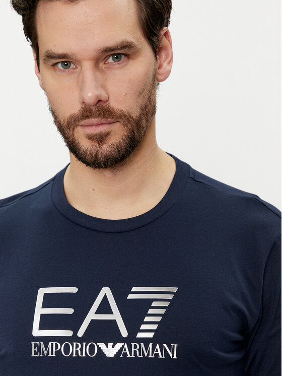 EA7 Emporio Armani EA7 Emporio Armani Тишърт 3DPT71 PJM9Z 1554 Тъмносин Regular Fit