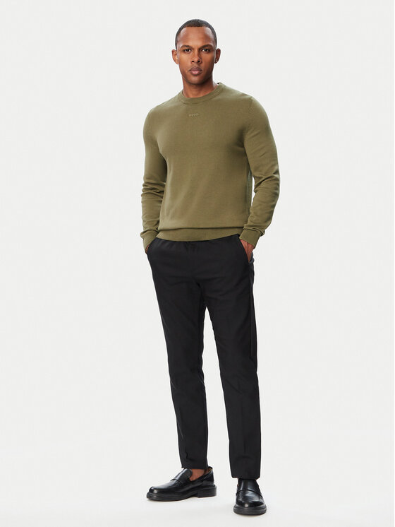 HUGO HUGO Sweter San Cassius-C2 50553588 Khaki Regular Fit