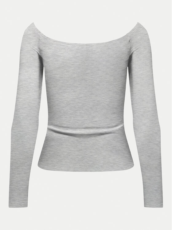 ONLY ONLY Bluse Glamour 15339763 Grau Slim Fit
