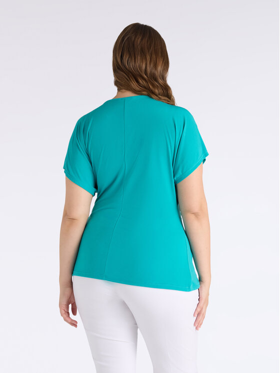 Fiorella Rubino Fiorella Rubino T-shirt G447L208801N004 Turchese Slim Fit