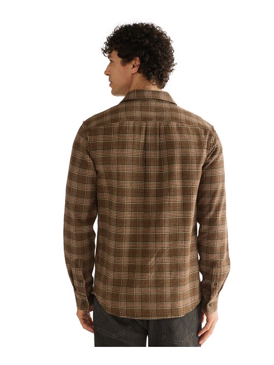 Wrangler Wrangler Koszula 112386948 Brązowy Regular Fit