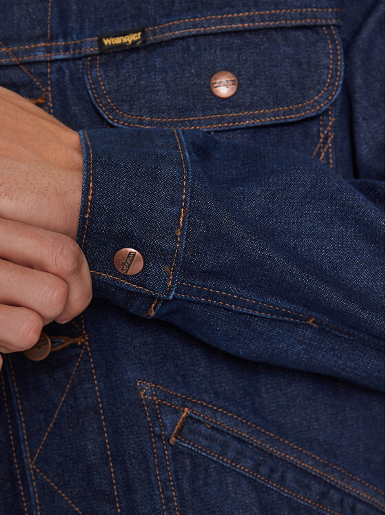 Wrangler Wrangler Giacca di jeans 124Mj 112341042 Blu scuro Regular Fit