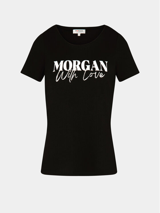 Morgan Morgan T-särk 241-DUNE Must Regular Fit