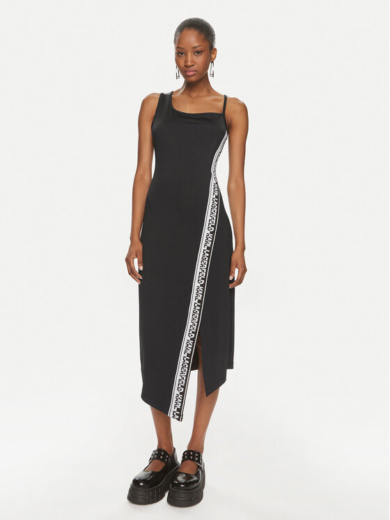 Kleid karl lagerfeld schwarz clearance