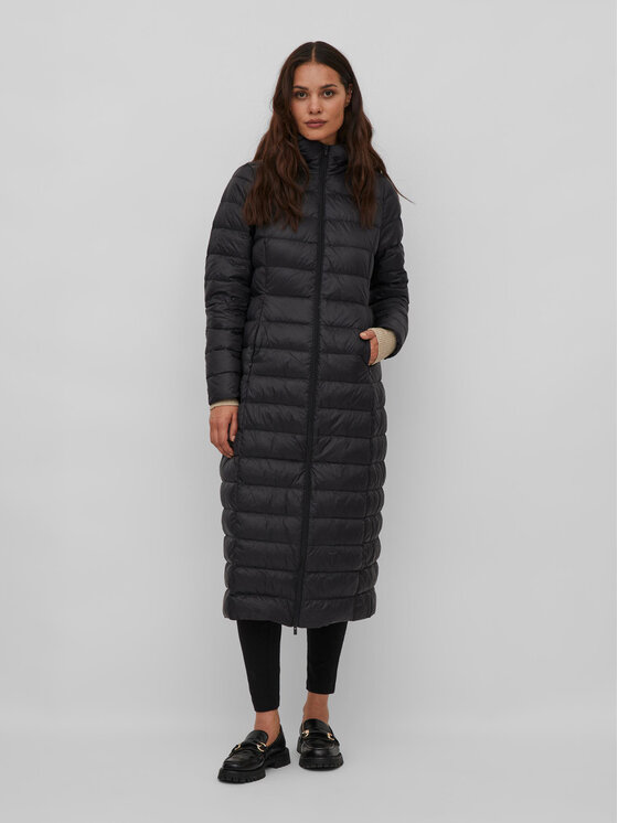 Vila Vila Cappotto invernale Manya 14080342 Nero Regular Fit