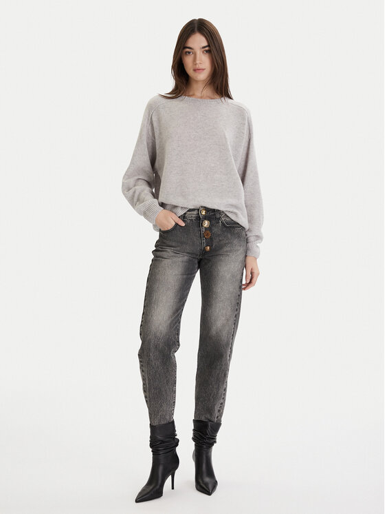 ViCOLO ViCOLO Svetr 77091F Šedá Regular Fit