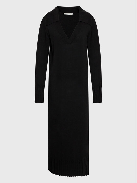 Liviana Conti Liviana Conti Rochie tricotată F2WA13 Negru Regular Fit