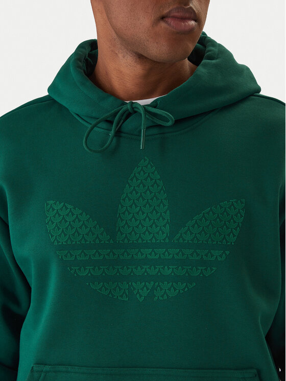 adidas adidas Bluza Monogram Infill KD0403 Zielony Regular Fit