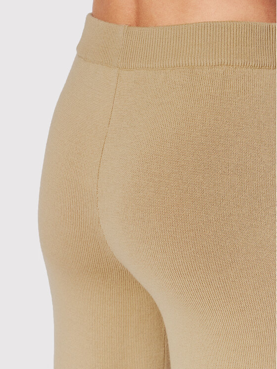 Max Mara Leisure Max Mara Leisure Úpletové kalhoty Ragtime 33360326 Béžová Relaxed Fit