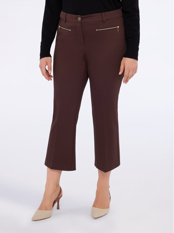 Fiorella Rubino Fiorella Rubino Pantaloni di tessuto P183L002209N022 Marrone Flare Fit