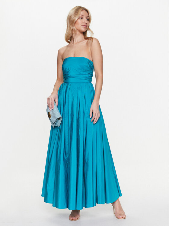 Marella Marella Večerné šaty Cachi 2332210532 Tyrkysová Slim Fit