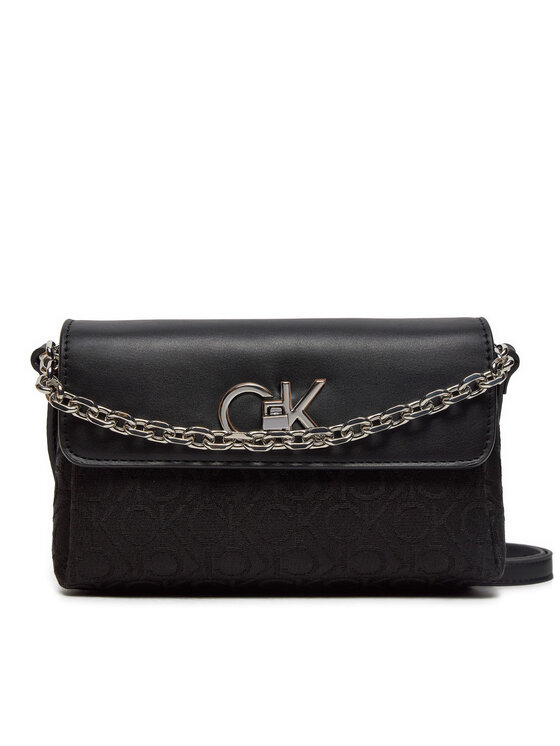 Geantă Calvin Klein Re-Lock Mini K60K612642 Negru