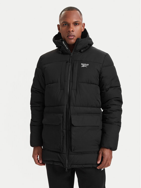 Reebok Geacă de iarnă RCC00077 Negru Regular Fit
