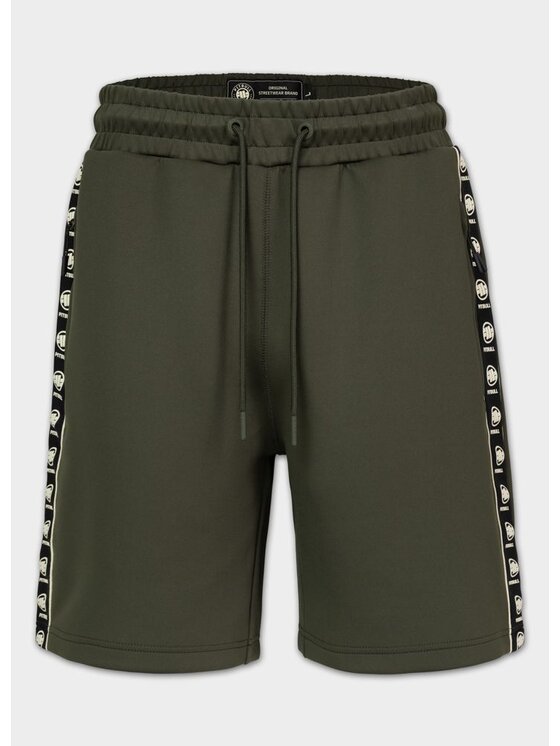 PITBULL PITBULL Szorty sportowe POWERS Zielony Regular Fit