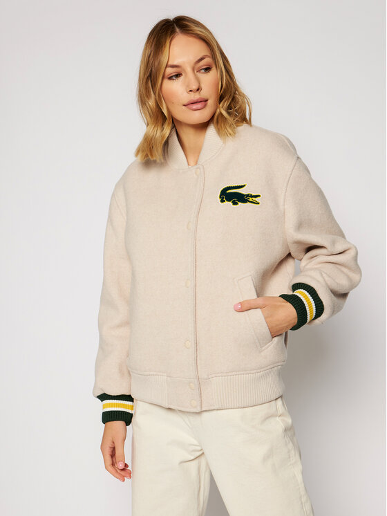 Lacoste Lacoste Bomber striukė BF1265 Smėlio Regular Fit