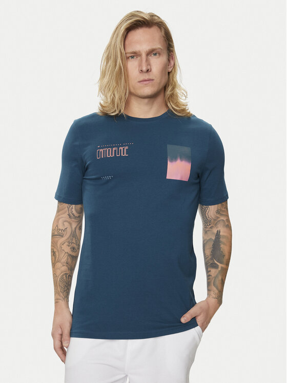 4F 4F Tričko 4FWSS24TTSHM1289 Zelená Regular Fit