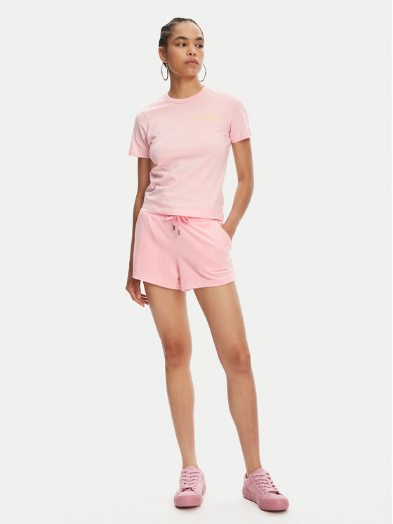 Juicy Couture Juicy Couture T-Shirt La Beach JCWCT125319 Růžová Regular Fit