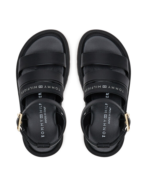 Tommy Hilfiger Tommy Hilfiger Sandały Sandal T4A2-33798-0371 M Czarny