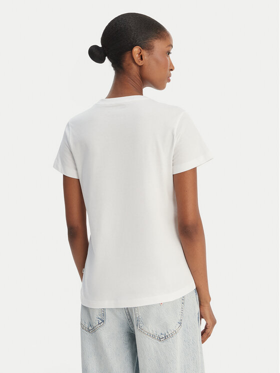 Guess Jeans Guess Jeans T-krekls W6GIC5 K8HM0 Balts Regular Fit