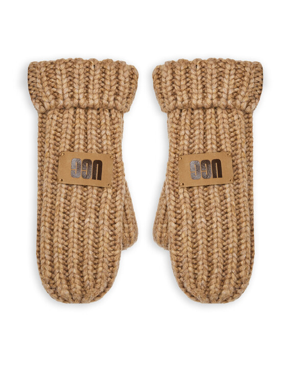 Gyerek Gyerek kesztyű Ugg, Bézs, K Chunky Mitten 100030