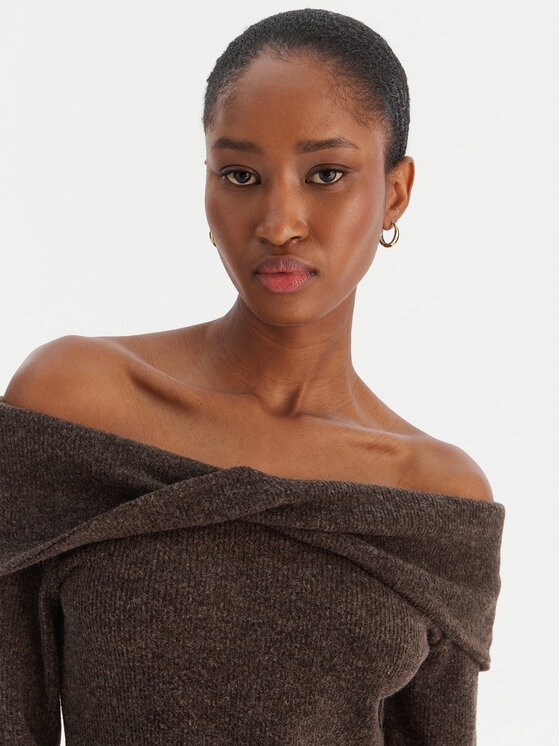 Vero Moda Vero Moda Pulover Kaia 10333298 Rjava Regular Fit