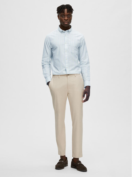 Selected Homme Selected Homme Pantaloni di tessuto 16085270 Bianco Slim Fit