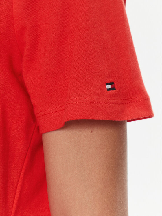 Tommy Hilfiger Tommy Hilfiger T-särk Logo WW0WW40276 Oranž Regular Fit