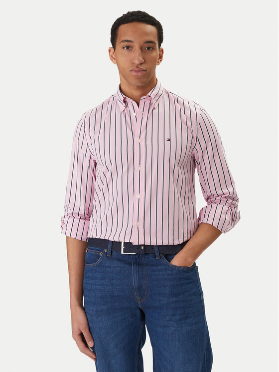 Tommy Hilfiger Cămașă MW0MW42441 Roz Regular Fit