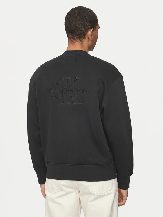 Calvin Klein Jeans Calvin Klein Jeans Jopa Monologo J30J325915 Črna Relaxed Fit