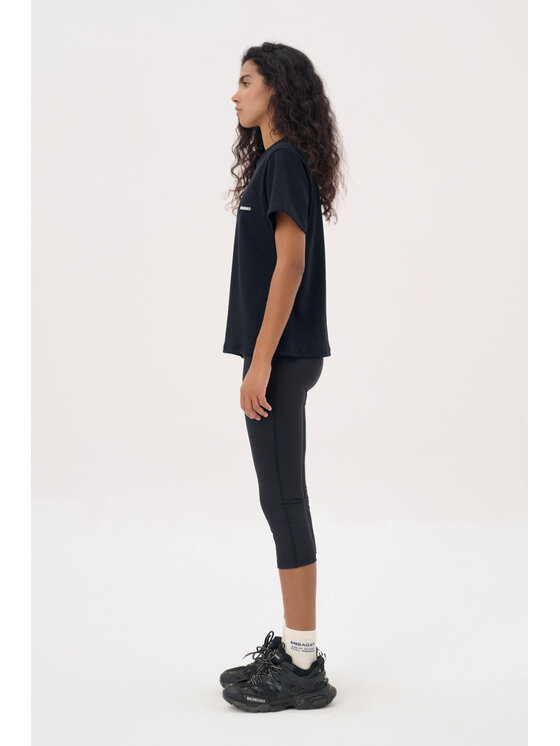 Misaga Misaga T-Shirt HORIZON T-SHIRT Czarny Regular Fit