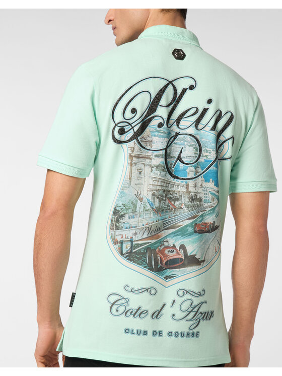 PHILIPP PLEIN PHILIPP PLEIN Polokošile 24915 Zelená Slim Fit