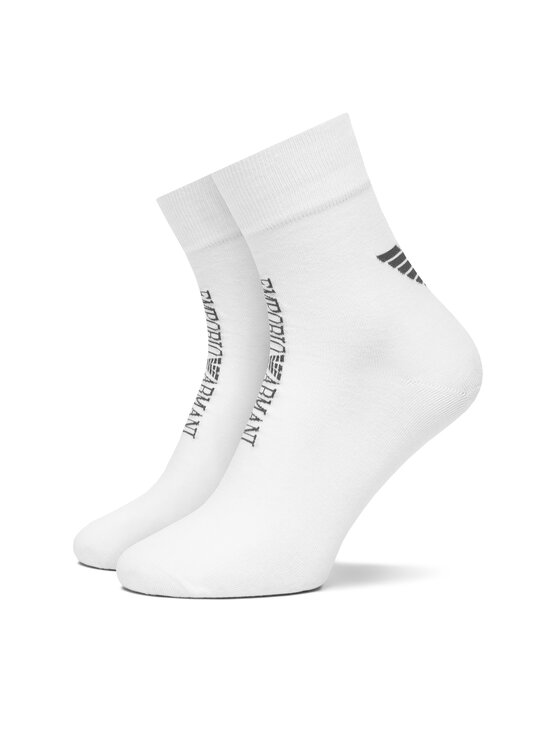 Férfi Hosszú férfi zokni Emporio Armani Underwear, Fehér, 302503 4F436 00998
