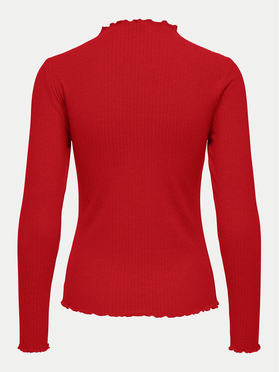 ONLY ONLY Blūze Emma 15180040 Sarkans Slim Fit
