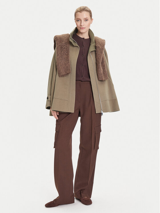 MAX&Co. MAX&Co. Вълнено палто Letizia 2526086071200 Зелен Oversize