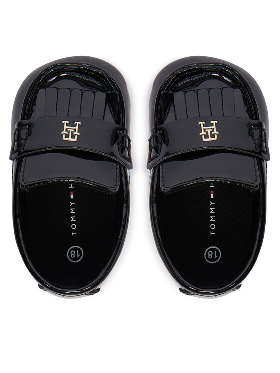 Tommy Hilfiger Tommy Hilfiger Бебешки обувки T0A4-35055-1847999 Черен