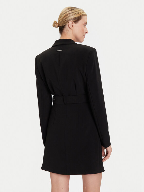 KARL LAGERFELD KARL LAGERFELD Cocktail obleka A4W13023 Črna Slim Fit