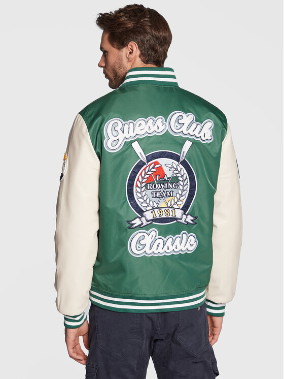 Guess Guess Kurtka bomber M3RL04 WF490 Zielony Regular Fit