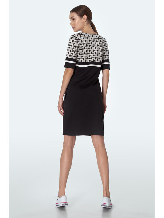 NIFE NIFE Sukienka dzianinowa S246 Kolorowy Classic Fit