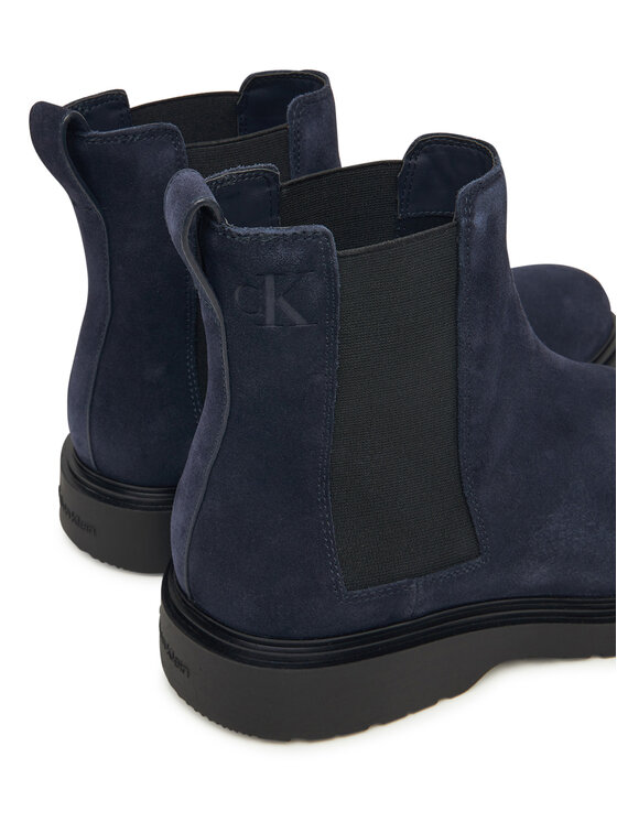 Calvin Klein Calvin Klein Sztyblety Combat Ess Chelsea Boot Su YM0YM01372 Granatowy