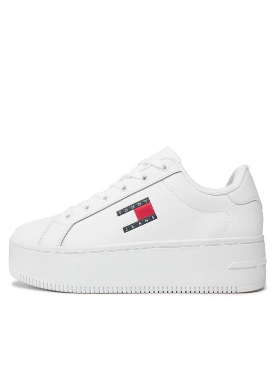 Tommy Jeans Tommy Jeans Sneakersy Tjw Flatform Ess EN0EN02518 Bílá