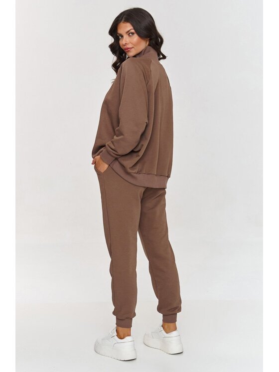 Makadamia Makadamia Dres A5 Brązowy Loose Fit