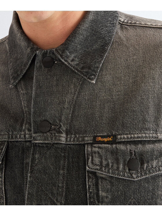 Wrangler Wrangler Kurtka jeansowa 112387051 Szary Regular Fit