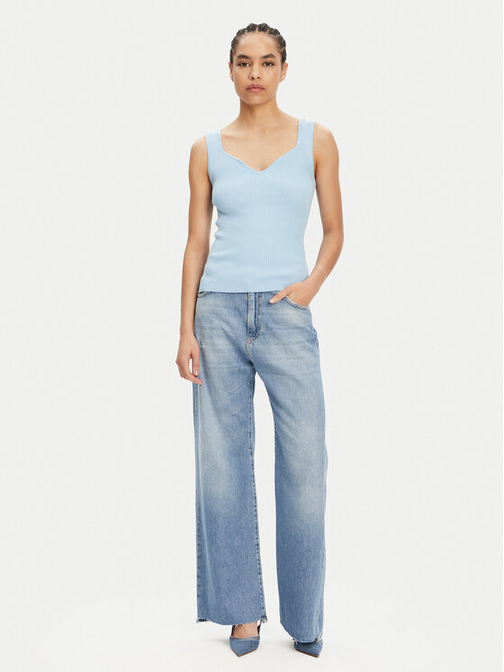 Vero Moda Vero Moda Top Willow 10326450 Niebieski Slim Fit