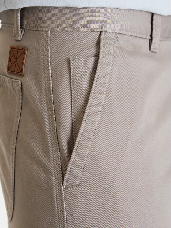 Calvin Klein Jeans Calvin Klein Jeans Σορτς υφασμάτινο 90s LV04RD603G Μπεζ Baggy Fit