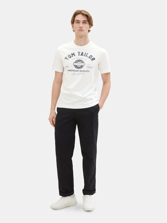 Tom Tailor Tom Tailor T-Shirt 1037735 Bílá Regular Fit