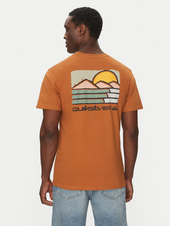 Quiksilver Quiksilver T-Shirt EQYZT08038 Brązowy Regular Fit