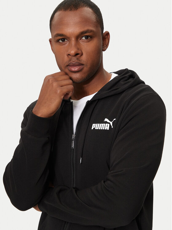 Puma Puma Суитшърт Ess Logo 586704 Черен Regular Fit