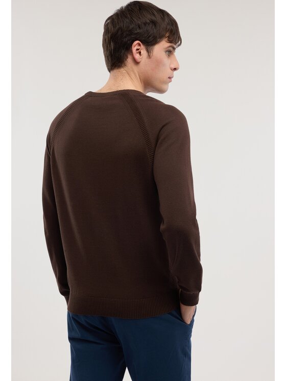 Trussardi Trussardi Sweter M0518000056N032 Brązowy Regular Fit