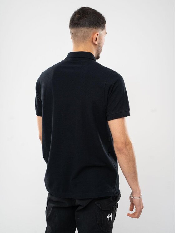 Jigga Wear Jigga Wear Polo Koszulka Polo Z Krótkim Rękawem Męska Czarna Jigga Wear Mini Crown 2XL Czarny Regular Fit