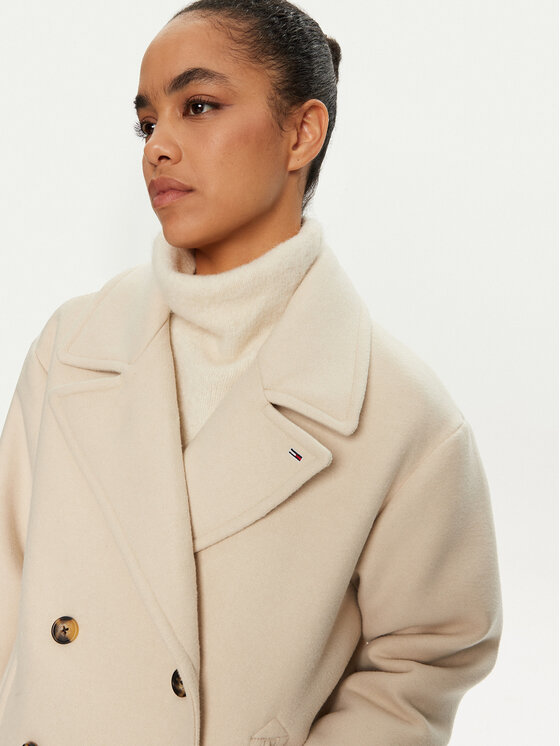 Tommy Jeans Tommy Jeans Cappotto di transizione DW0DW19752 Beige Regular Fit